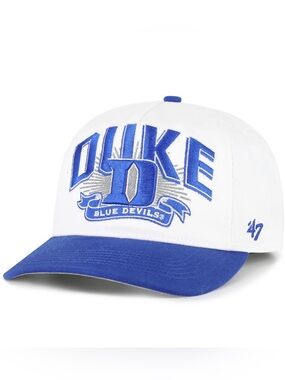 '47 Brand Duke Blue Devils Hitch Throwback Adjustable SnapBack NCAA Hat White